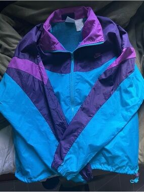 Vintage Nike Purple & Teal Colorblock Jacket